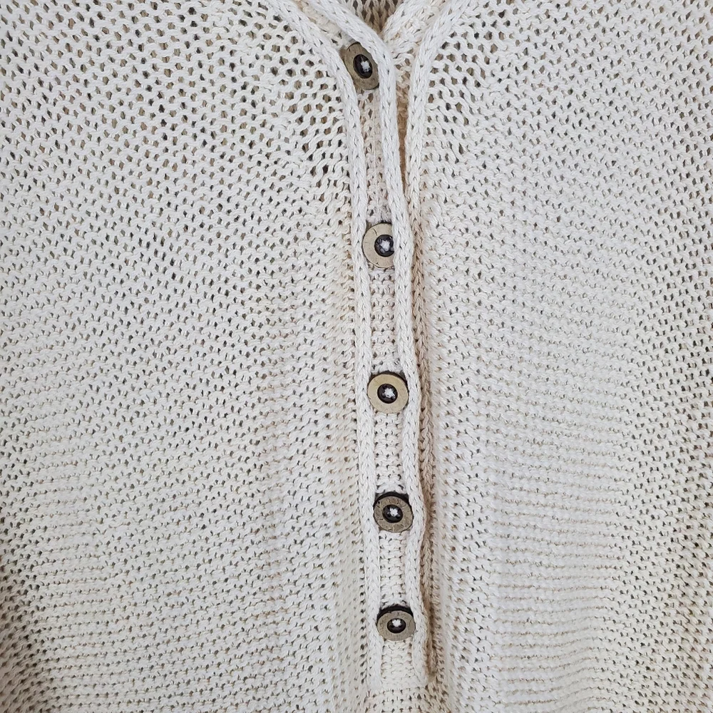 Free People We The Free Firefly Knit Tunic Top Sweater Size Small Cream